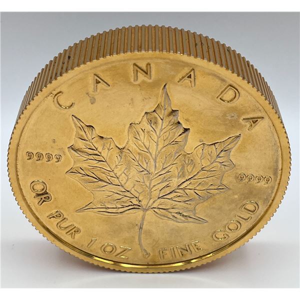 Canada Gold Maple Leaf Paperweight