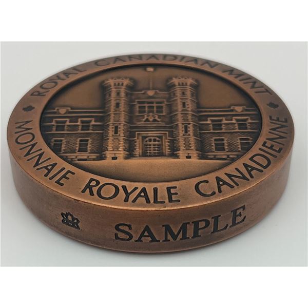 Rare Sample - Royal Canadian Mint Copper paper weight with felt backing