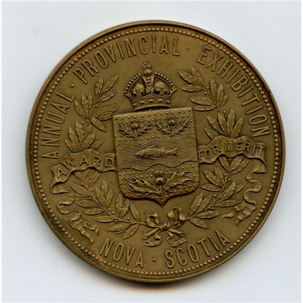 CH-ENSA-12 Annual Provincial Exhibition Halifax Nova Scotia Award Medal. Copper.