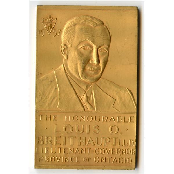 CNE Award Medal, 1957