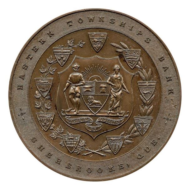 Eastern Townships Bank, Sherbrooke, Quebec Bronze Medal, Rare