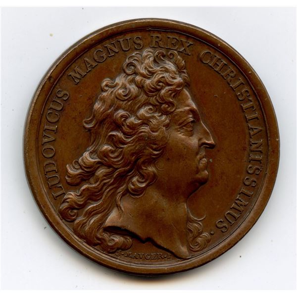 Lr. 300e — France Louis XIV Dynastic Medal. 1686. Copper.