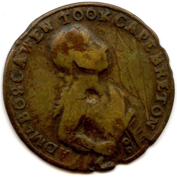 Lr. 851 Louisbourg Captured 1758 - (Small Size)