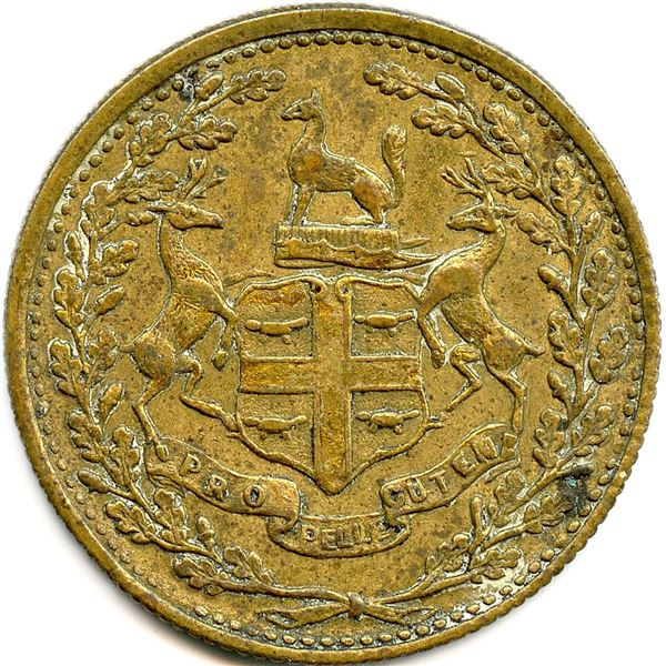 Hudson's Bay ¼ Made Beaver not punched 1857 East Main District.