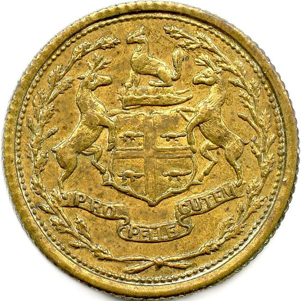 Hudson's Bay ⅛ Made Beaver not punched 1857 East Main District.