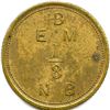 Image 2 : Hudson's Bay ⅛ Made Beaver not punched 1857 East Main District.