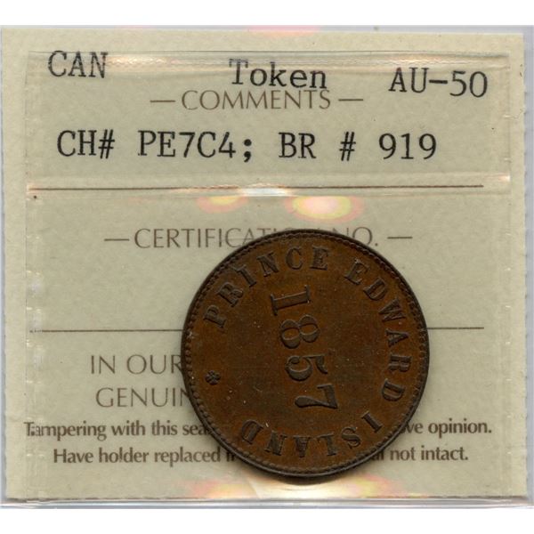Prince Edward Island Token, 1857