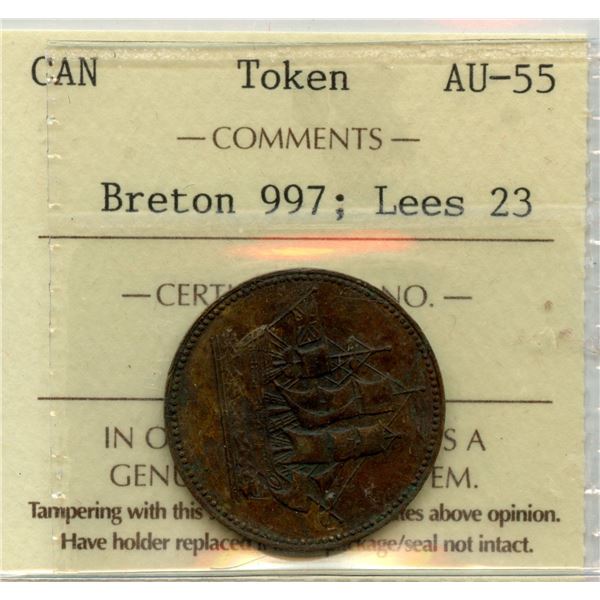 Prince Edward Island Ships Colonies & Commerce Token