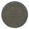 Image 2 : Nova Scotia Pure Copper Preferable to Paper Half Penny Token, BR 963
