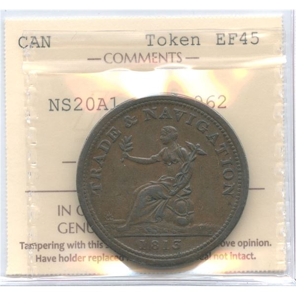 Nova Scotia Pure Copper Preferable to Paper One Penny Token, BR 962