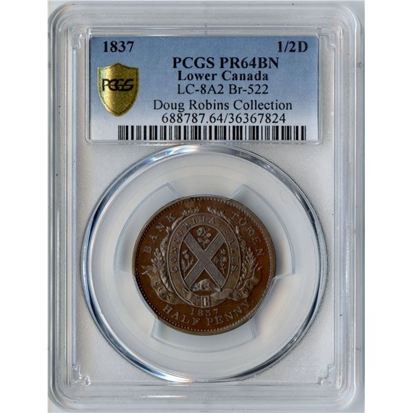 Lower Canada Half Penny Token, BR 522