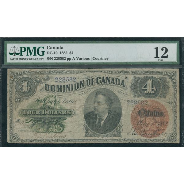 Dominion of Canada $4, 1882