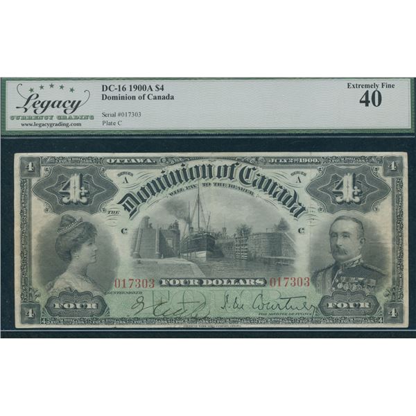 Dominion of Canada $4, 1900