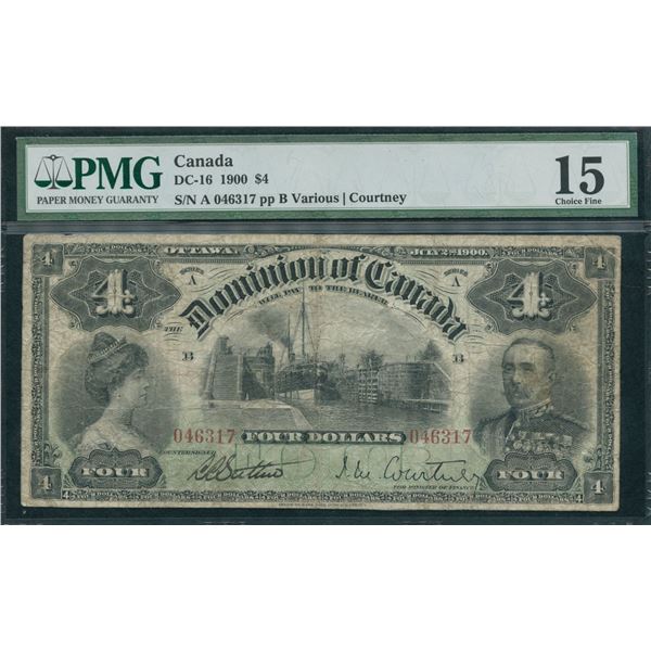 Dominion of Canada $4, 1900