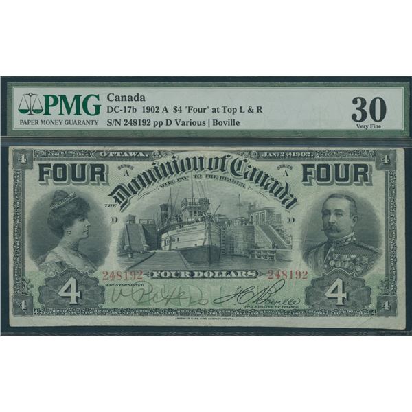 Dominion of Canada $4, 1902