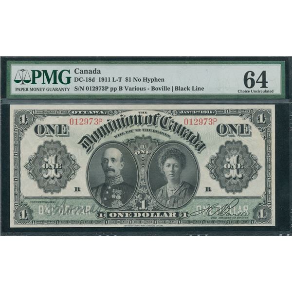 Dominion of Canada $1, 1911
