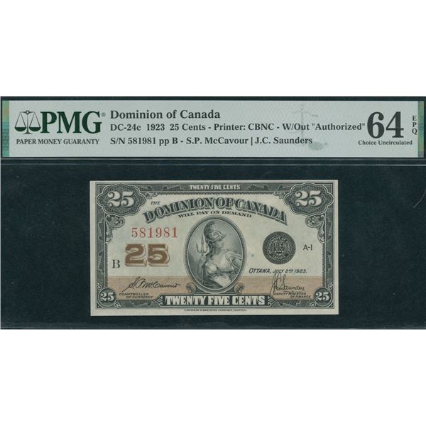 Dominion of Canada Twenty-Five Cents, 1923