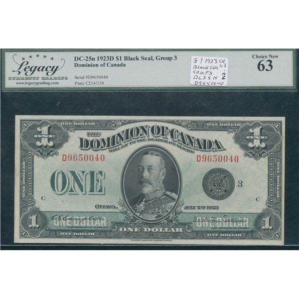 Dominion of Canada $1, 1923