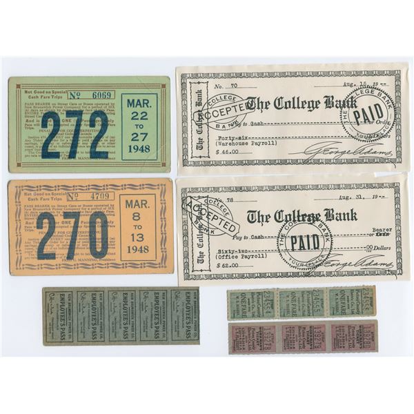 College & Maritime Scrip - Lot of 10