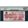 Image 2 : Bank of Canada $50, 1988 Stuck Serial Numbers at Left