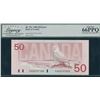 Image 1 : Bank of Canada $50, 1988 Mismatched Serial Numbers