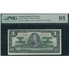 Image 1 : Bank of Canada $1, 1937 - Osborne