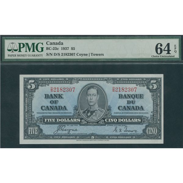 Bank of Canada $5, 1937