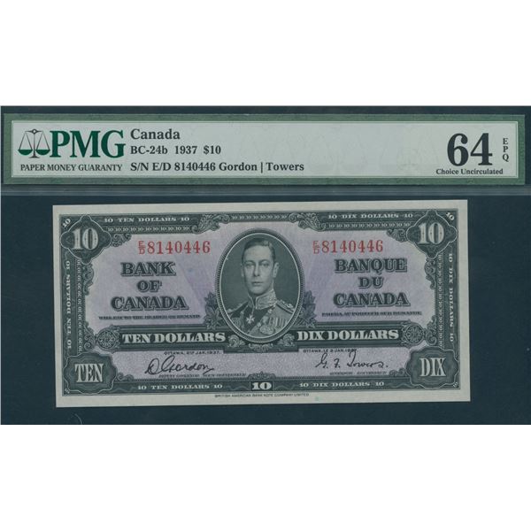 Bank of Canada $10, 1937