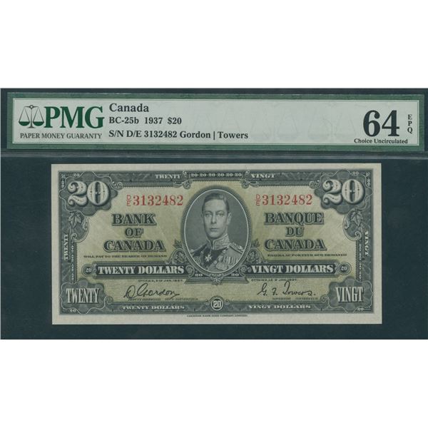Bank of Canada $20, 1937