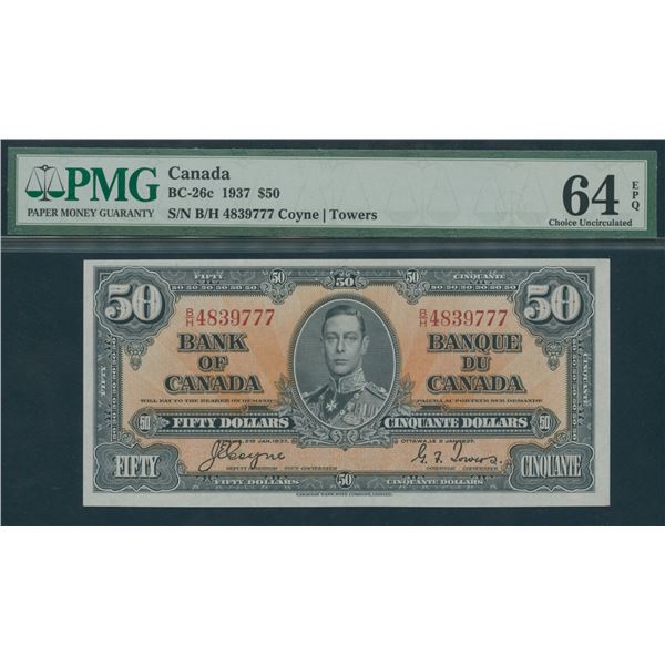 Bank of Canada $50, 1937