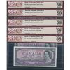 Image 1 : Bank of Canada $10, 1954 - 5 Consecutive Devil's Face Notes
