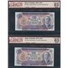 Image 1 : Bank of Canada $10, 1971 - Two Consecutive Replacements