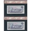 Image 2 : Bank of Canada $10, 1971 - Two Consecutive Replacements