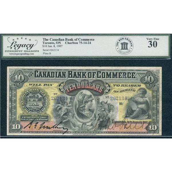 Canadian Bank of Commerce $10, 1907