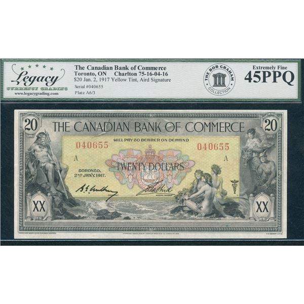 Canadian Bank of Commerce $20, 1917