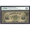 Image 1 : Molsons Bank $5, 1901