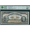 Image 1 : La Banque Nationale $10, 1922 - Specimen