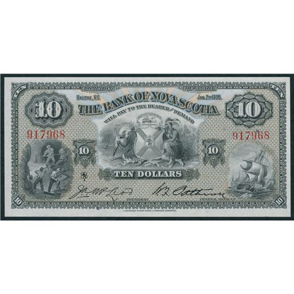 Bank of Nova Scotia $10, 1935