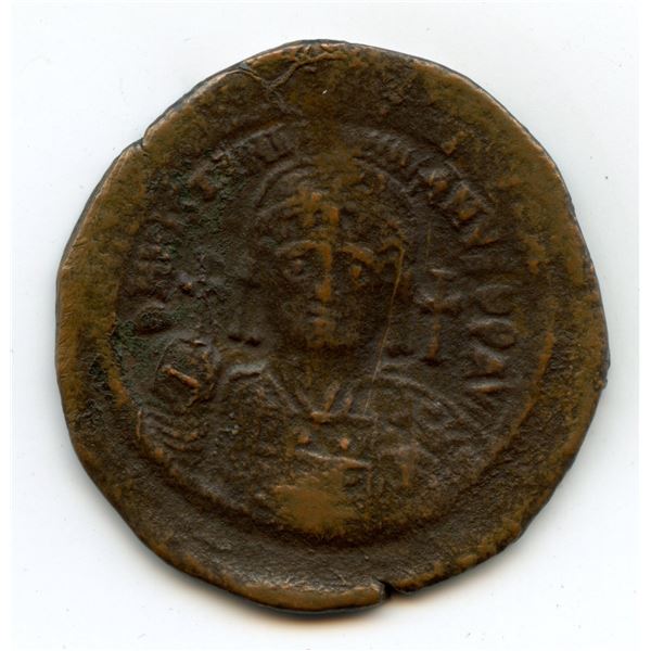 Byzantine Empire - Justinian I (AD 527-565). AE Post-reform Follis
