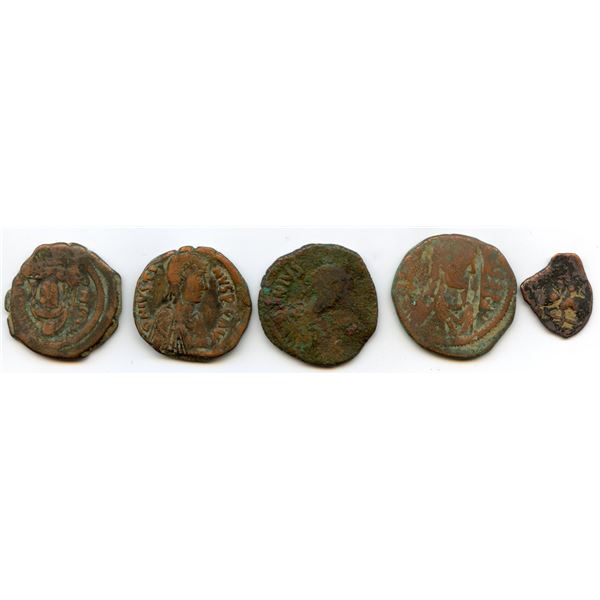Byzantine Empire - Mixed Emperor Group. Lot of 5