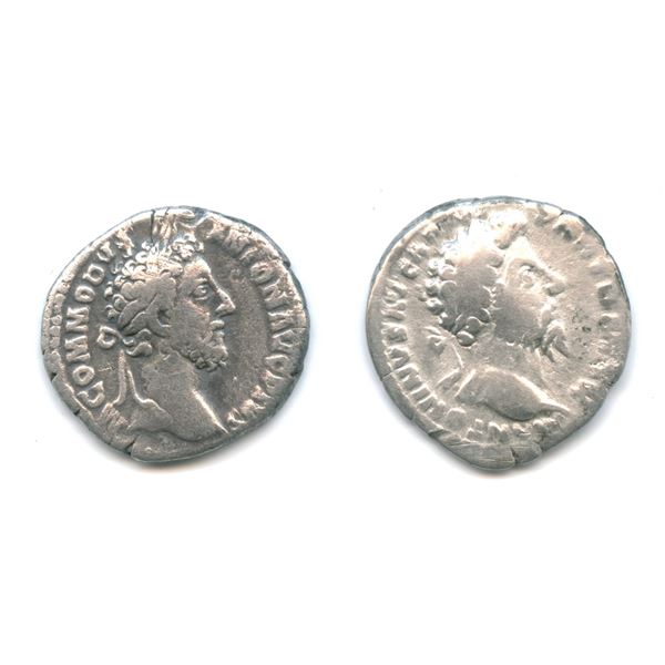 Roman Imperial - Father & Son Emperors from 2nd Century AD. Lot of 2