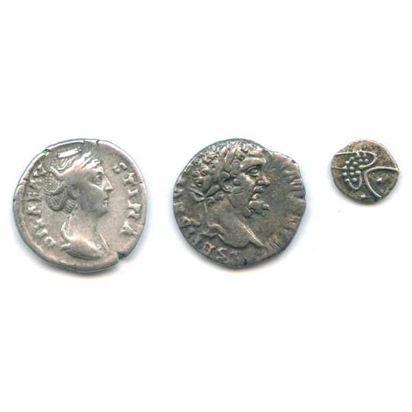 Roman Imperial - 2nd Century Denarii + Bonus. Lot of 3