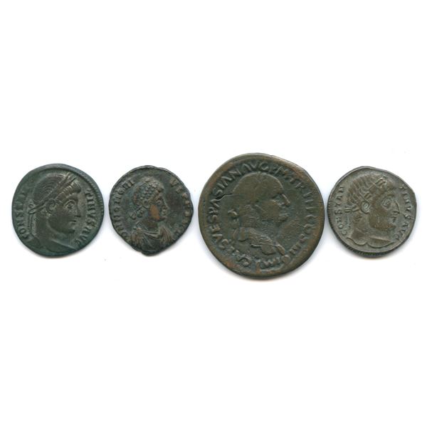 Roman Imperial - Bronze Coin Mix + Bonus. Lot of 4