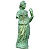 Image 1 : Roman Bronze Figure with green patina.
