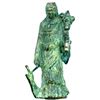 Image 1 : Roman Bronze Fortuna Figure with green patina.