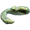 Image 2 : Roman Bronze Eagle Head Suspension with green patina.