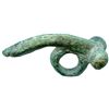 Image 1 : Roman Bronze Phallic Pendant with green patina. .