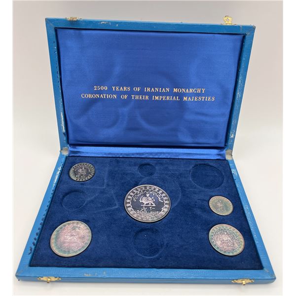 Iran Silver Set in Case of Issue