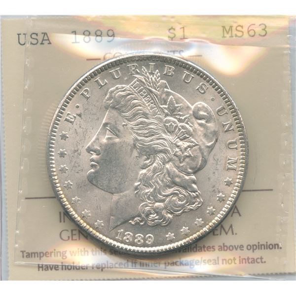1889 USA Morgan Silver Dollar
