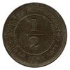 Image 2 : 1872H Straits Settlements  ½ Cent